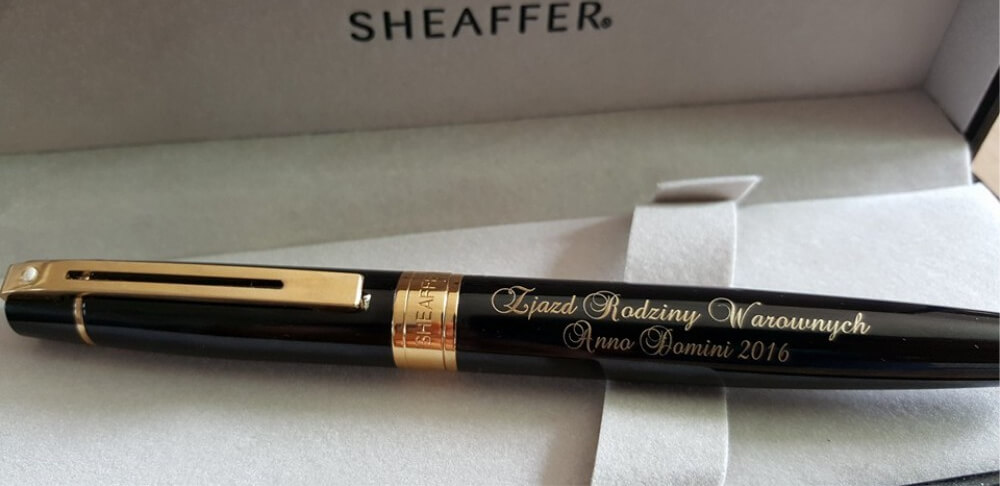 engraved fountain pen
